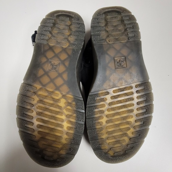 Doc Martens Unisex Suede Leather Carlson Mule Size 6 L 5 M Black Buckle Round - Picture 7 of 11